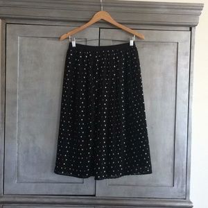 Women’s a.n.d. Midi Skirt Black/White Polka Dot S